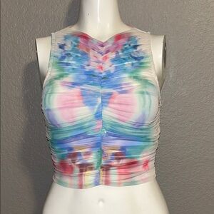 Colorful Sleeveless Women's Top